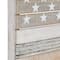 White Wood French Country American Flag Wall Decor, 26" x 38" x 2"